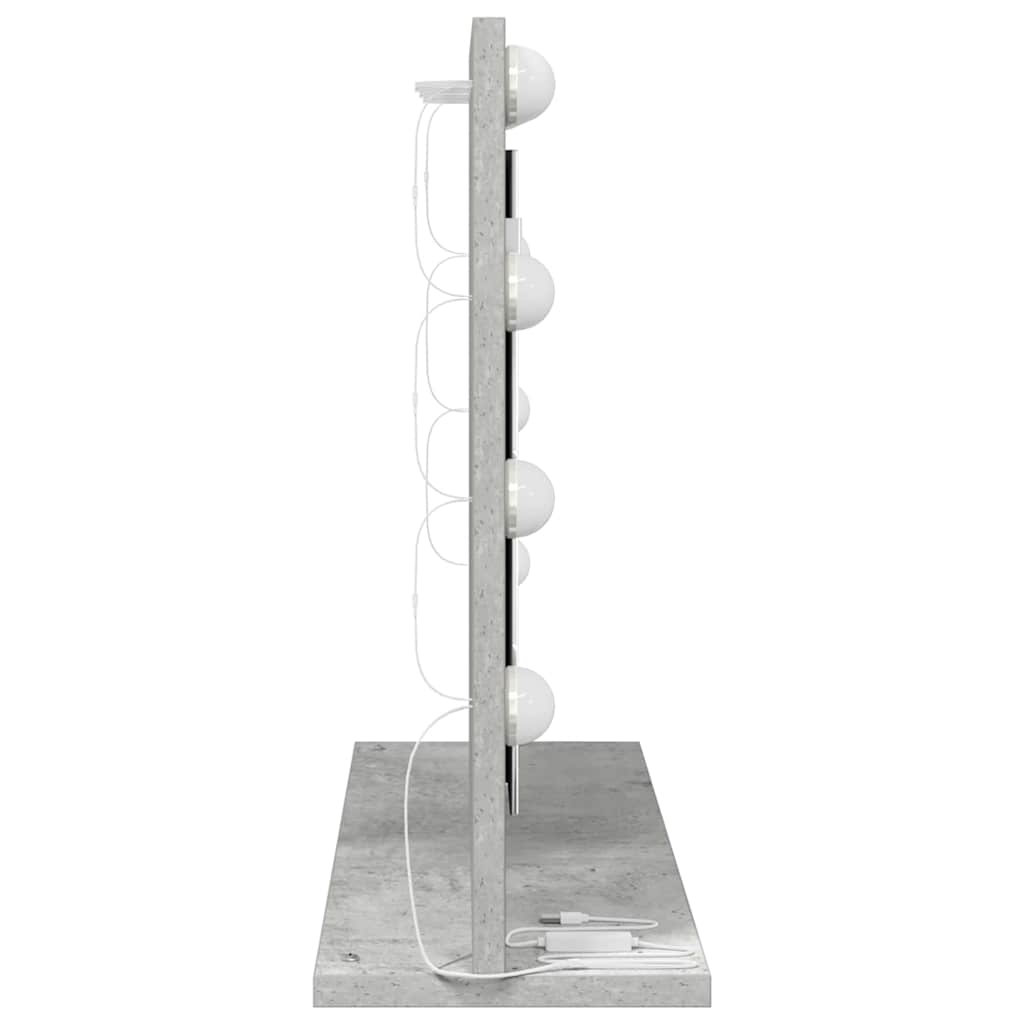 Specchio da VanitÃ  Rettangolare Grigio cemento 60 x 45 x 18 cm