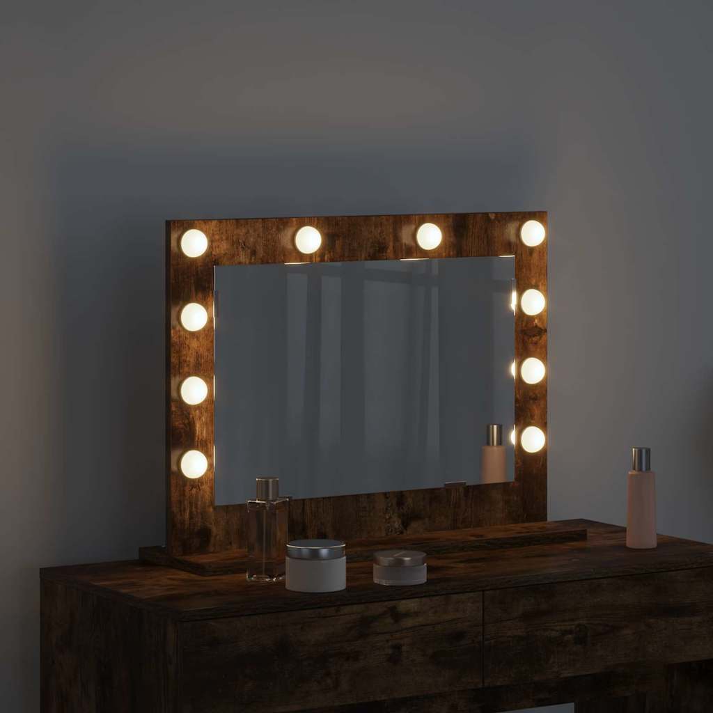 Specchio da VanitÃ  Rettangolare Rovere fumÃ© 60 x 45 x 18 cm
