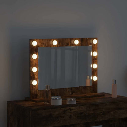 Specchio da VanitÃ  Rettangolare Rovere fumÃ© 60 x 45 x 18 cm