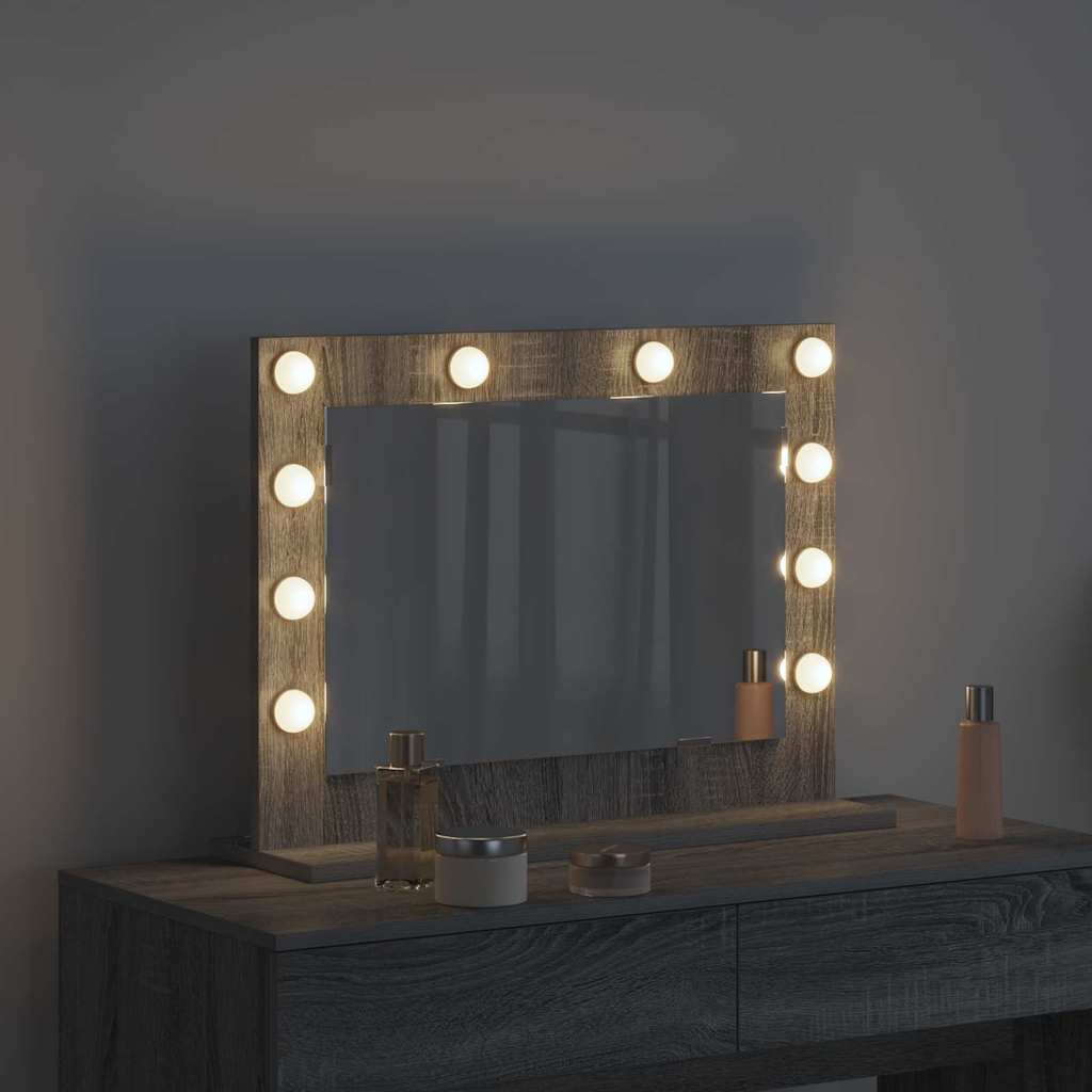 Specchio da VanitÃ  Rettangolare Grigio Sonoma 60 x 45 x 18 cm