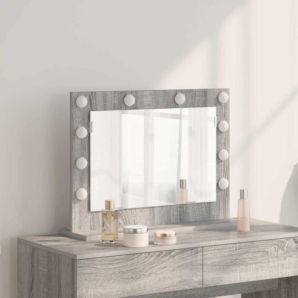 Specchio da VanitÃ  Rettangolare Grigio Sonoma 60 x 45 x 18 cm