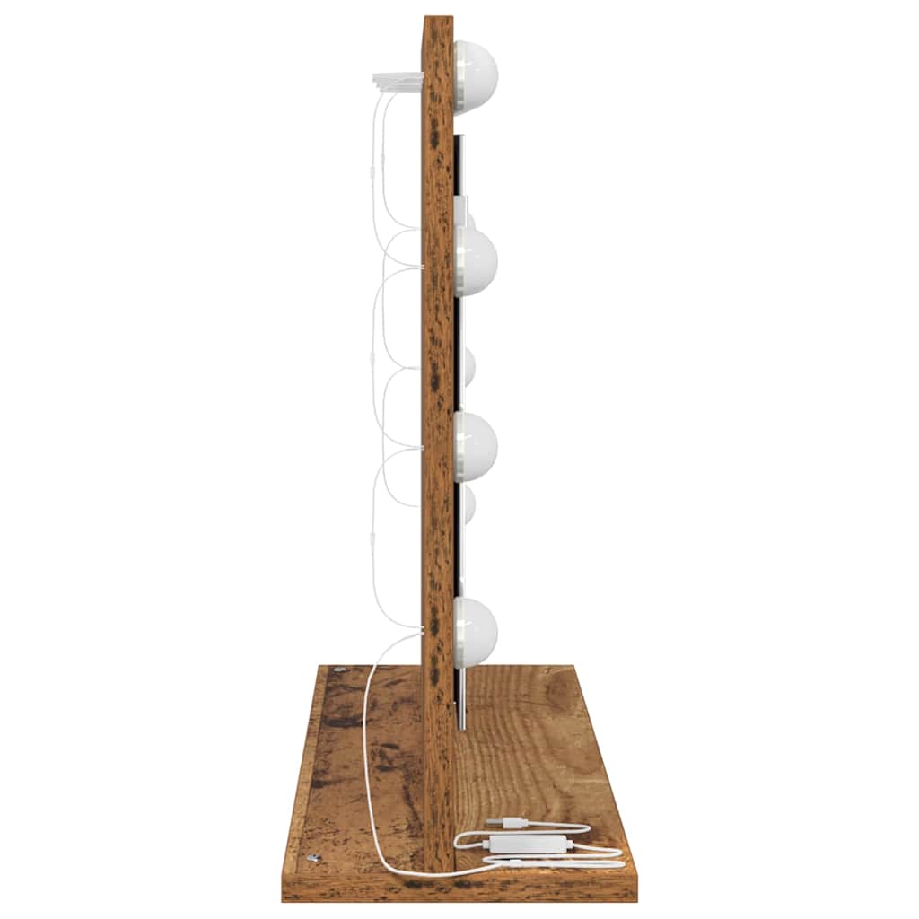 Specchio da VanitÃ  Rettangolare Legno vecchio 60 x 45 x 18 cm