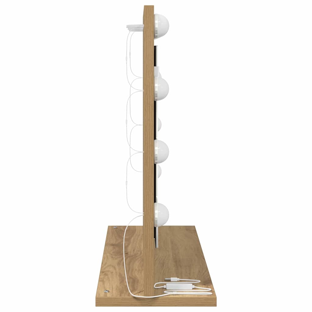 Specchio da VanitÃ  Rovere artigianale 60 x 45 x 18 cm