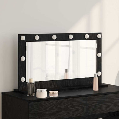 Specchio da VanitÃ  Rettangolare Rovere Nero 80 x 45 x 18 cm