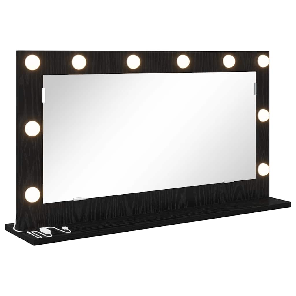 Specchio da VanitÃ  Rettangolare Rovere Nero 80 x 45 x 18 cm