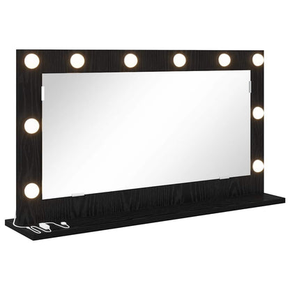 Specchio da VanitÃ  Rettangolare Rovere Nero 80 x 45 x 18 cm