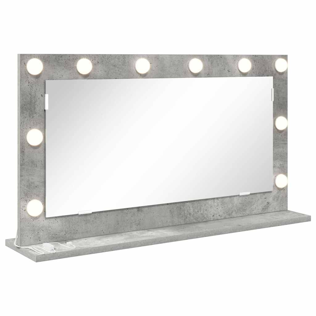 Specchio da VanitÃ  Rettangolare Grigio cemento 80 x 45 x 18 cm