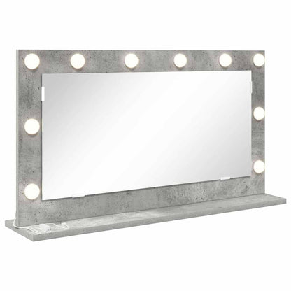 Specchio da VanitÃ  Rettangolare Grigio cemento 80 x 45 x 18 cm