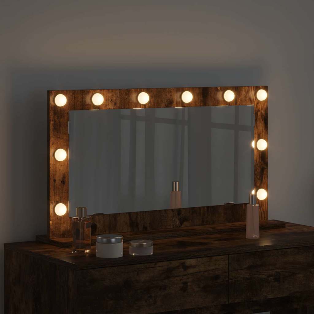 Specchio da VanitÃ  Rettangolare Rovere fumÃ© 80 x 45 x 18 cm