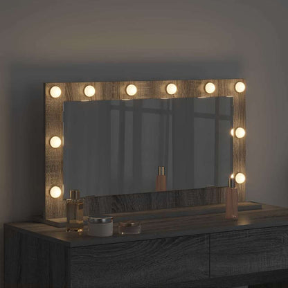 Specchio da VanitÃ  Rettangolare Grigio Sonoma 80 x 45 x 18 cm