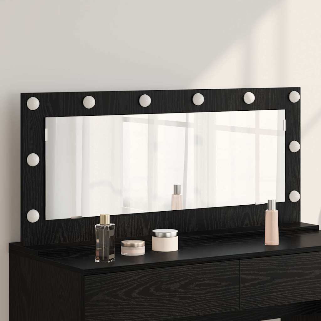 Specchio da VanitÃ  Rettangolare Rovere Nero 100 x 45 x 18 cm