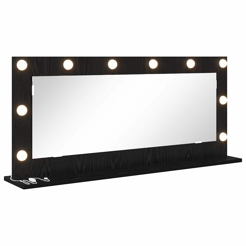 Specchio da VanitÃ  Rettangolare Rovere Nero 100 x 45 x 18 cm