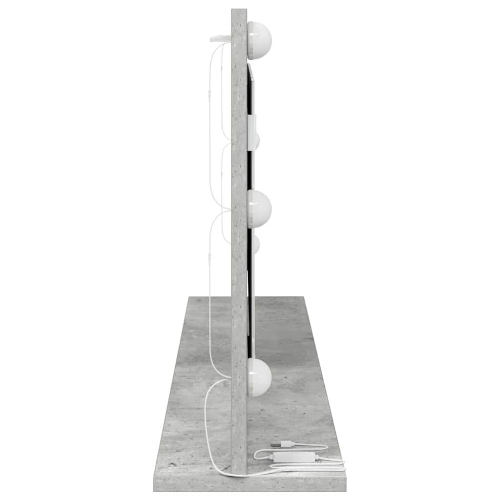Specchio da VanitÃ  Rettangolare Grigio cemento 100 x 45 x 18 cm