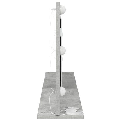 Specchio da VanitÃ  Rettangolare Grigio cemento 100 x 45 x 18 cm