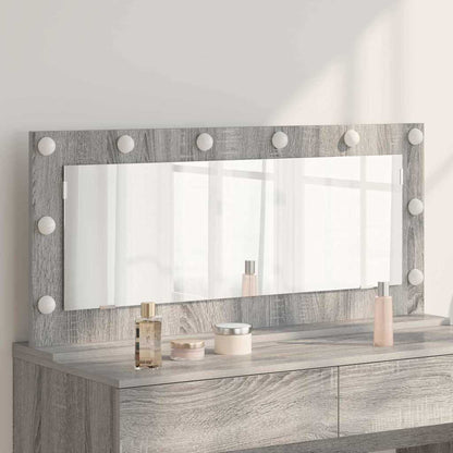 Specchio da VanitÃ  Rettangolare Grigio Sonoma 100 x 45 x 18 cm