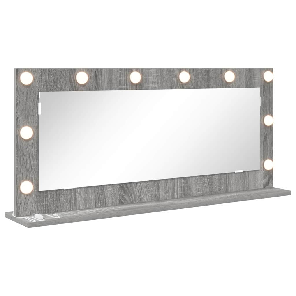 Specchio da VanitÃ  Rettangolare Grigio Sonoma 100 x 45 x 18 cm