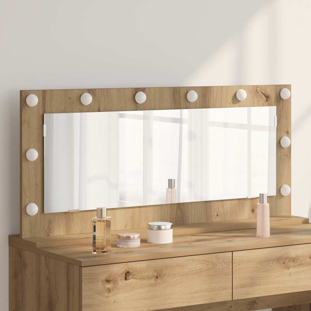 Specchio da VanitÃ  Rovere artigianale 100 x 45 x 18 cm