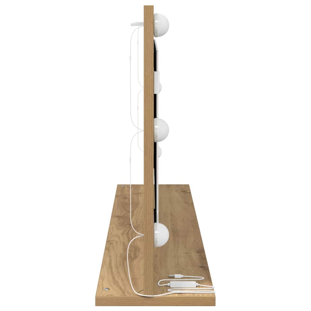 Specchio da VanitÃ  Rovere artigianale 100 x 45 x 18 cm