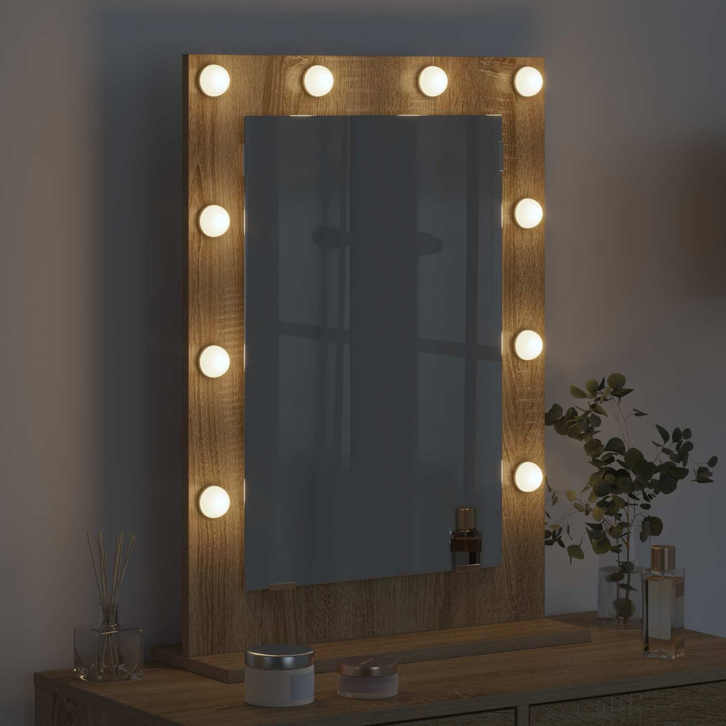 Specchio da VanitÃ  Rettangolare Rovere Sonoma 70 x 50 x 18 cm