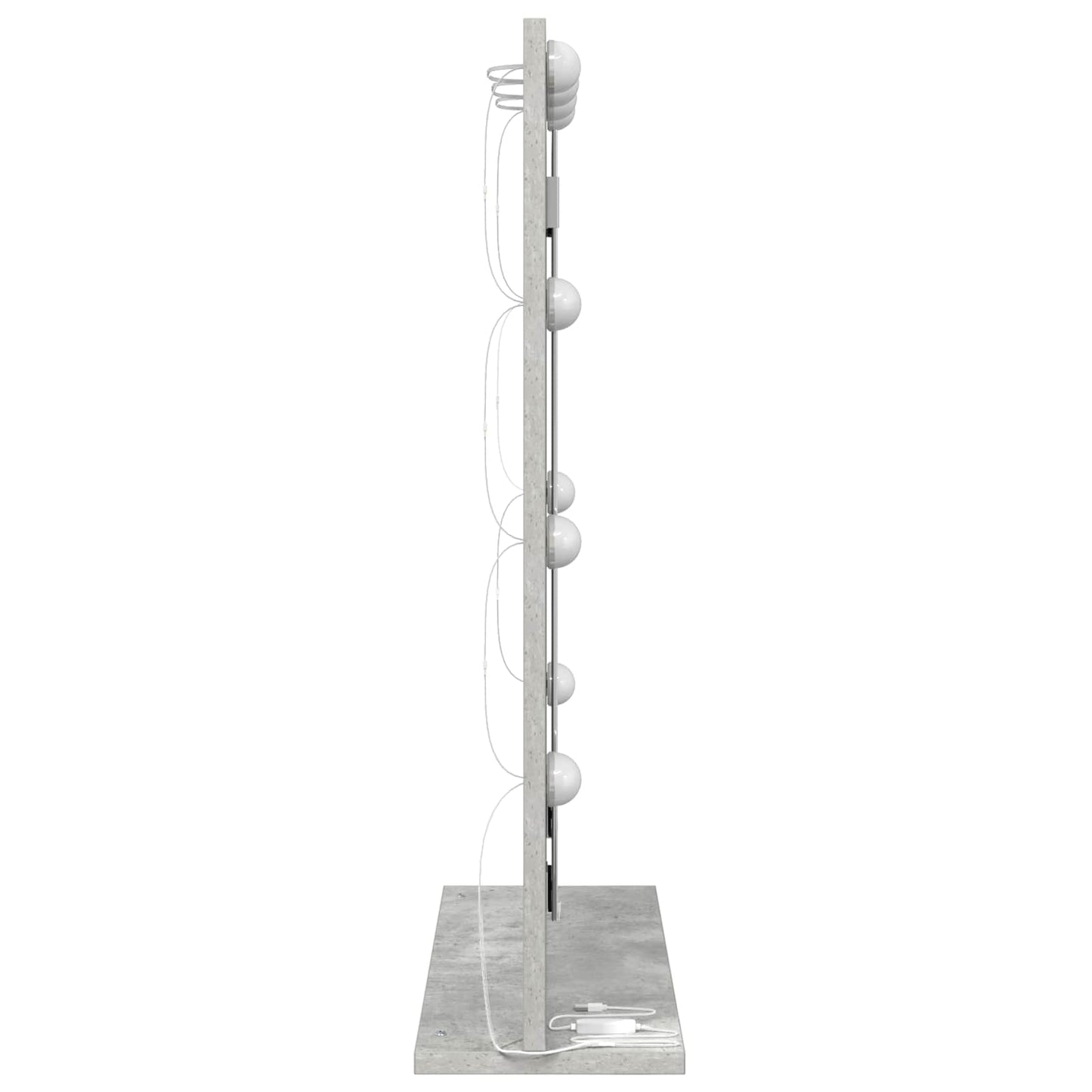 Specchio da VanitÃ  Rettangolare Grigio cemento 70 x 50 x 18 cm