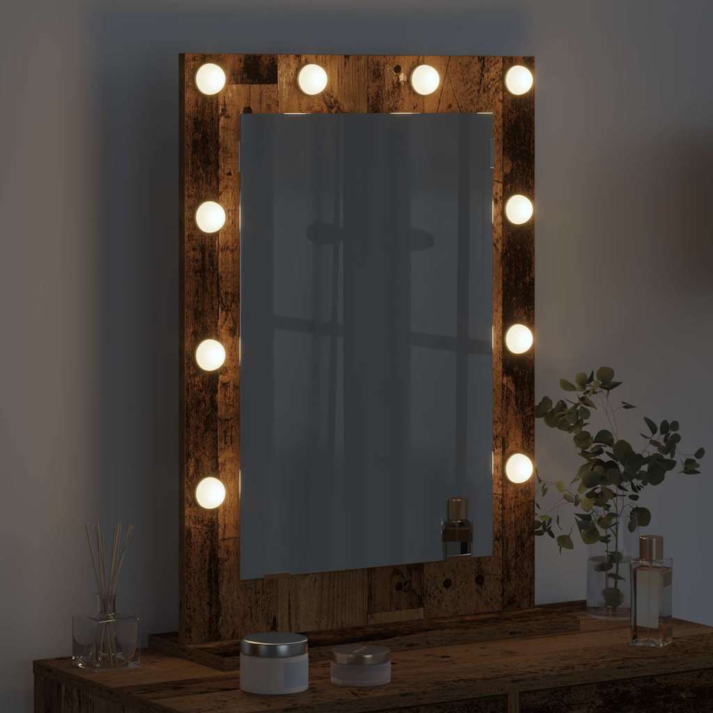 Specchio da VanitÃ  Rettangolare Rovere fumÃ© 70 x 50 x 18 cm