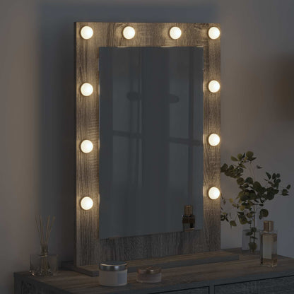 Specchio da VanitÃ  Rettangolare Grigio Sonoma 70 x 50 x 18 cm
