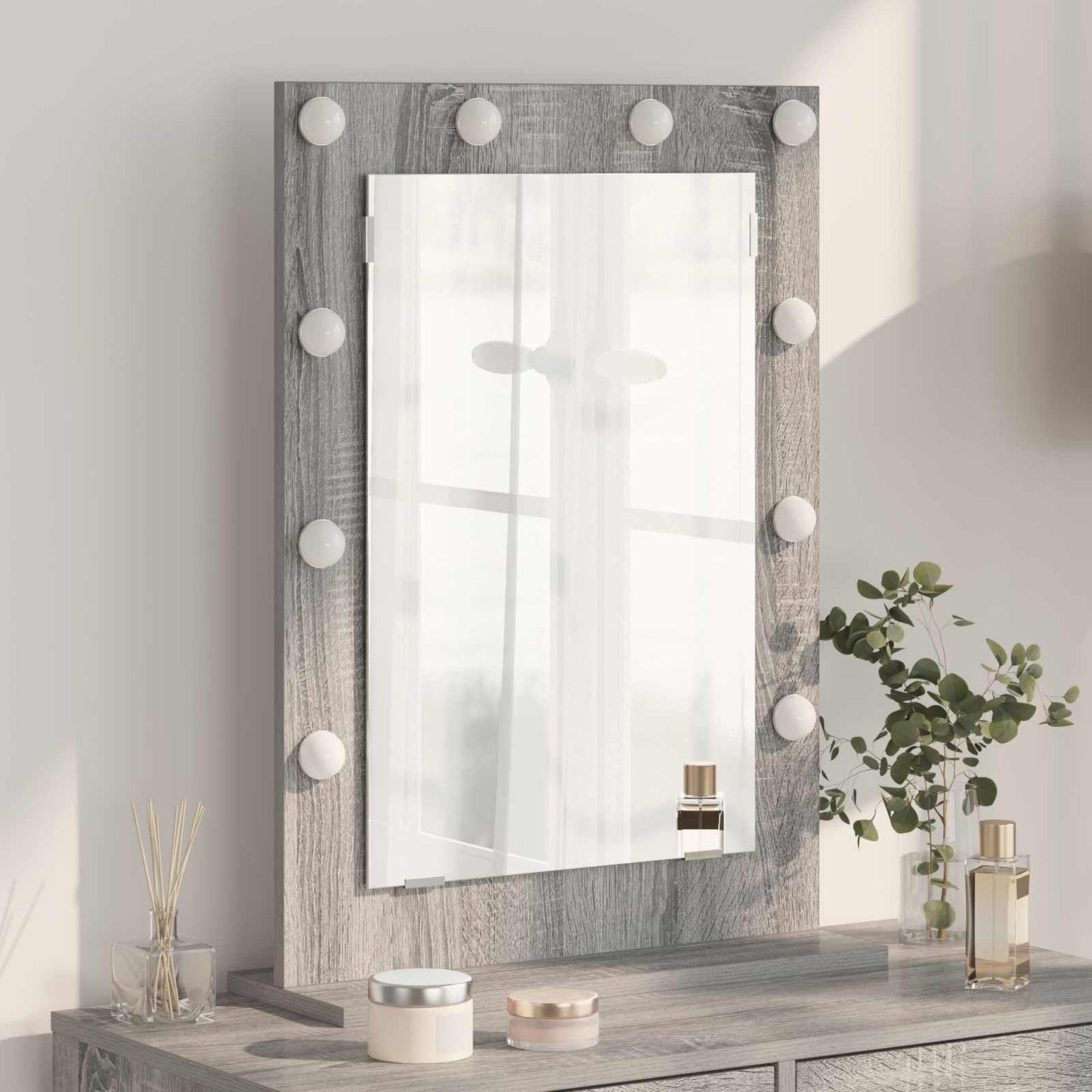 Specchio da VanitÃ  Rettangolare Grigio Sonoma 70 x 50 x 18 cm