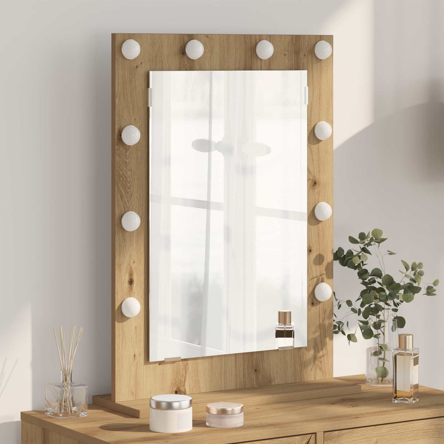 Specchio da VanitÃ  Rovere artigianale 70 x 50 x 18 cm