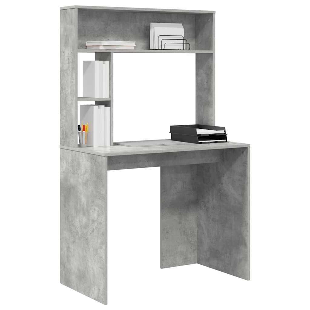 Scrivania Grigio cemento 91 x 50 x 149 cm Legno multistrato