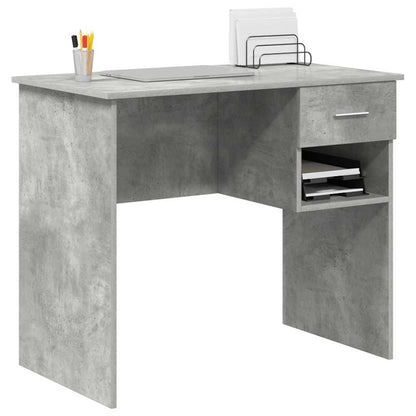 Scrivania Grigio cemento 90 x 49 x 75 cm Legno multistrato
