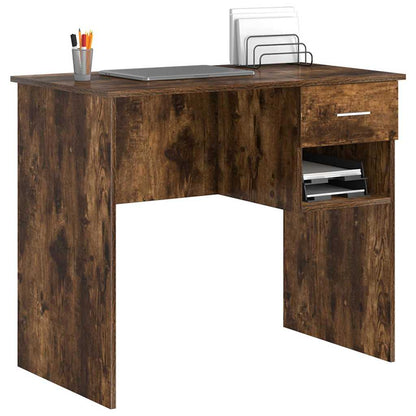 Scrivania Rovere fumÃ© 90 x 49 x 75 cm Legno multistrato