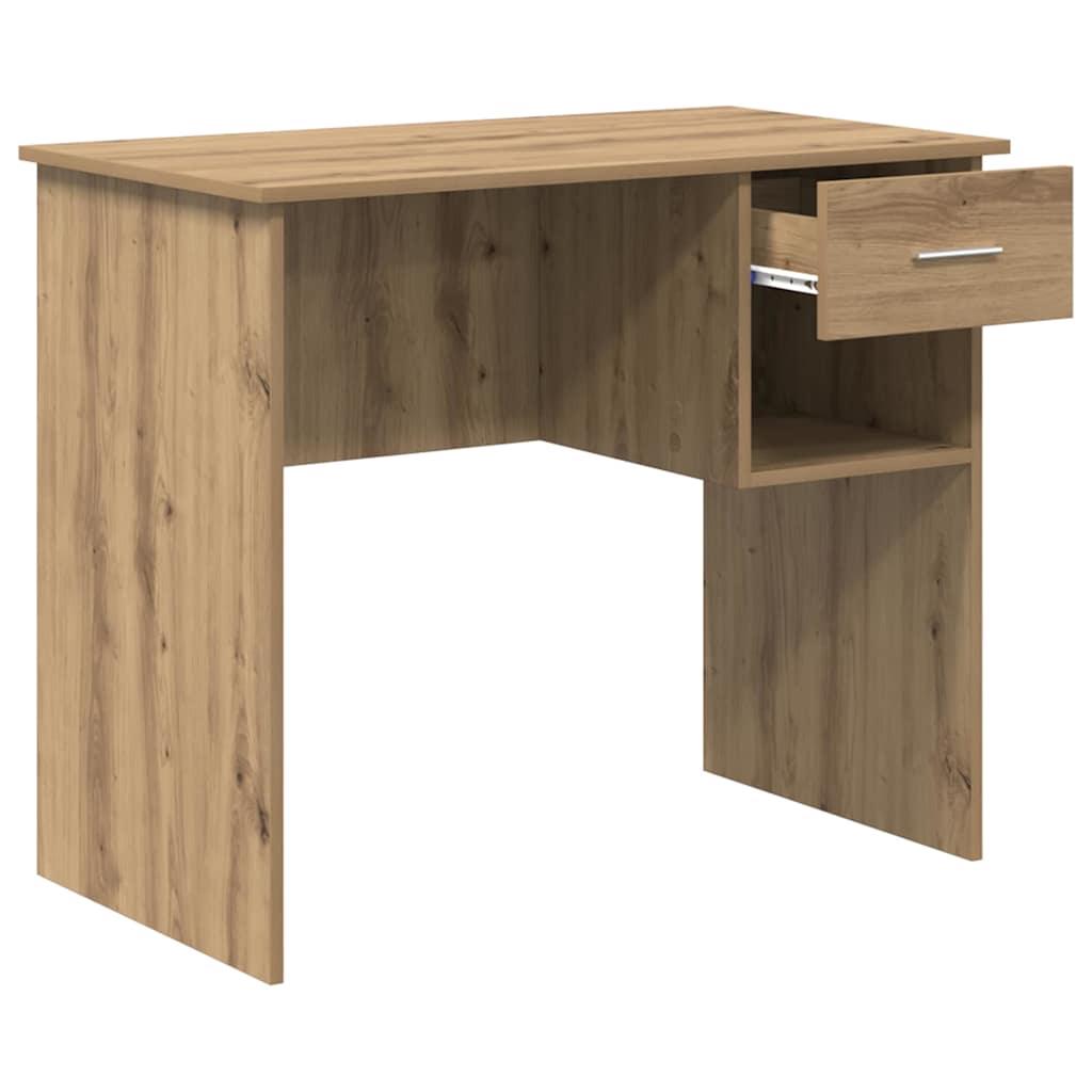 Scrivania Rovere artigianale 90 x 49 x 75 cm Legno multistrato