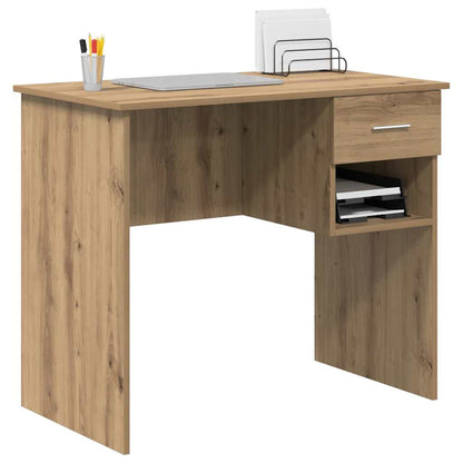 Scrivania Rovere artigianale 90 x 49 x 75 cm Legno multistrato