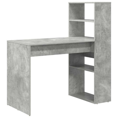 Scrivania Grigio cemento 113 x 54 x 120 cm Legno multistrato