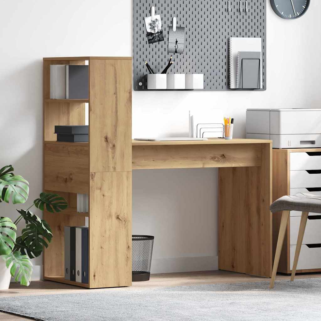 Scrivania con lo scaffale Rovere artigianale 113 x 54 x 120 cm