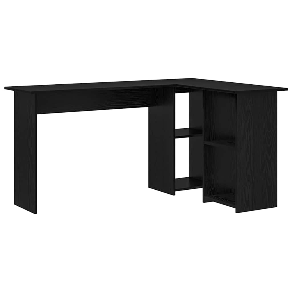 Scrivania Rovere Nero 142 x 102 x 73 cm Legno multistrato