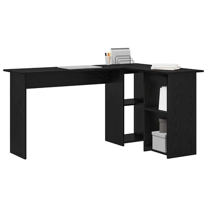 Scrivania Rovere Nero 142 x 102 x 73 cm Legno multistrato