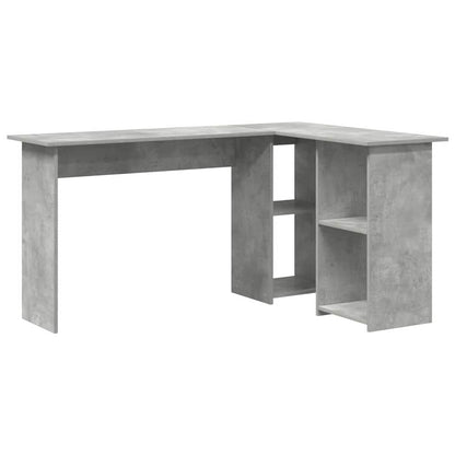 Scrivania Grigio cemento 142 x 102 x 73 cm Legno multistrato
