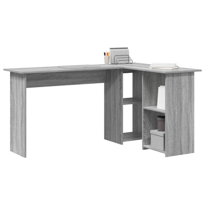 Scrivania Grigio Sonoma 142 x 102 x 73 cm Legno multistrato