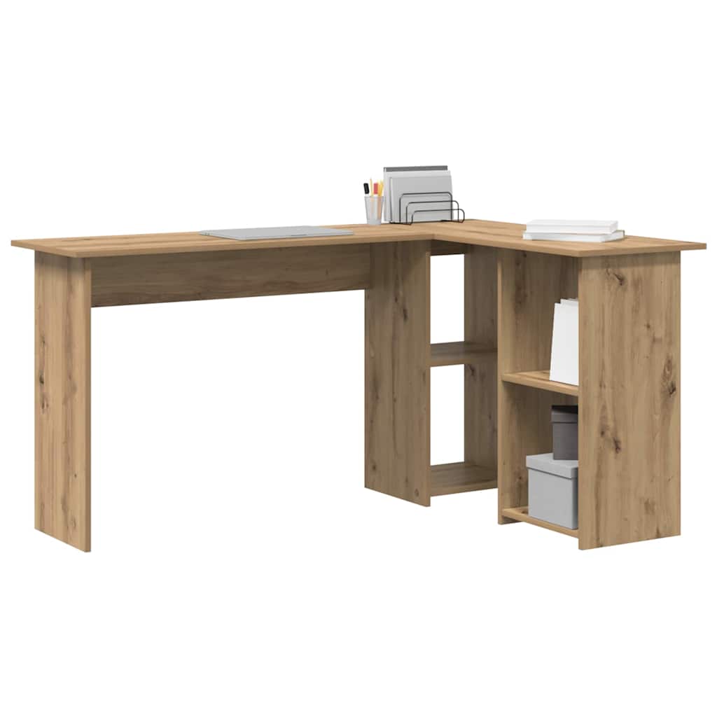 Scrivania con lo scaffale Rovere artigianale 142 x 102 x 73 cm