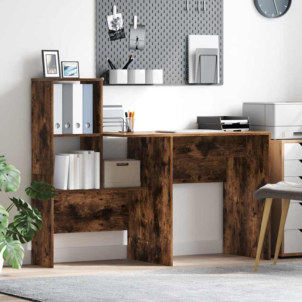 Scrivania Rovere fumÃ© 131,5 x 50 x 106,5 cm Legno multistrato