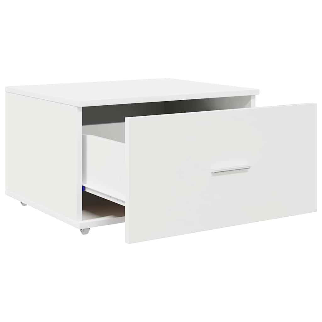 Mobile con Cassetti con ruota Bianco 55 x 45 x 31 cm