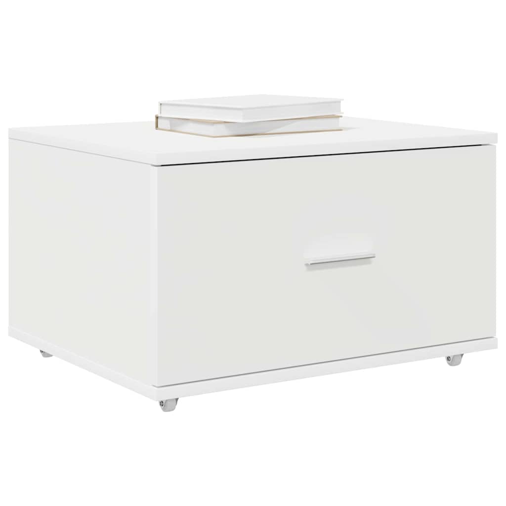 Mobile con Cassetti con ruota Bianco 55 x 45 x 31 cm