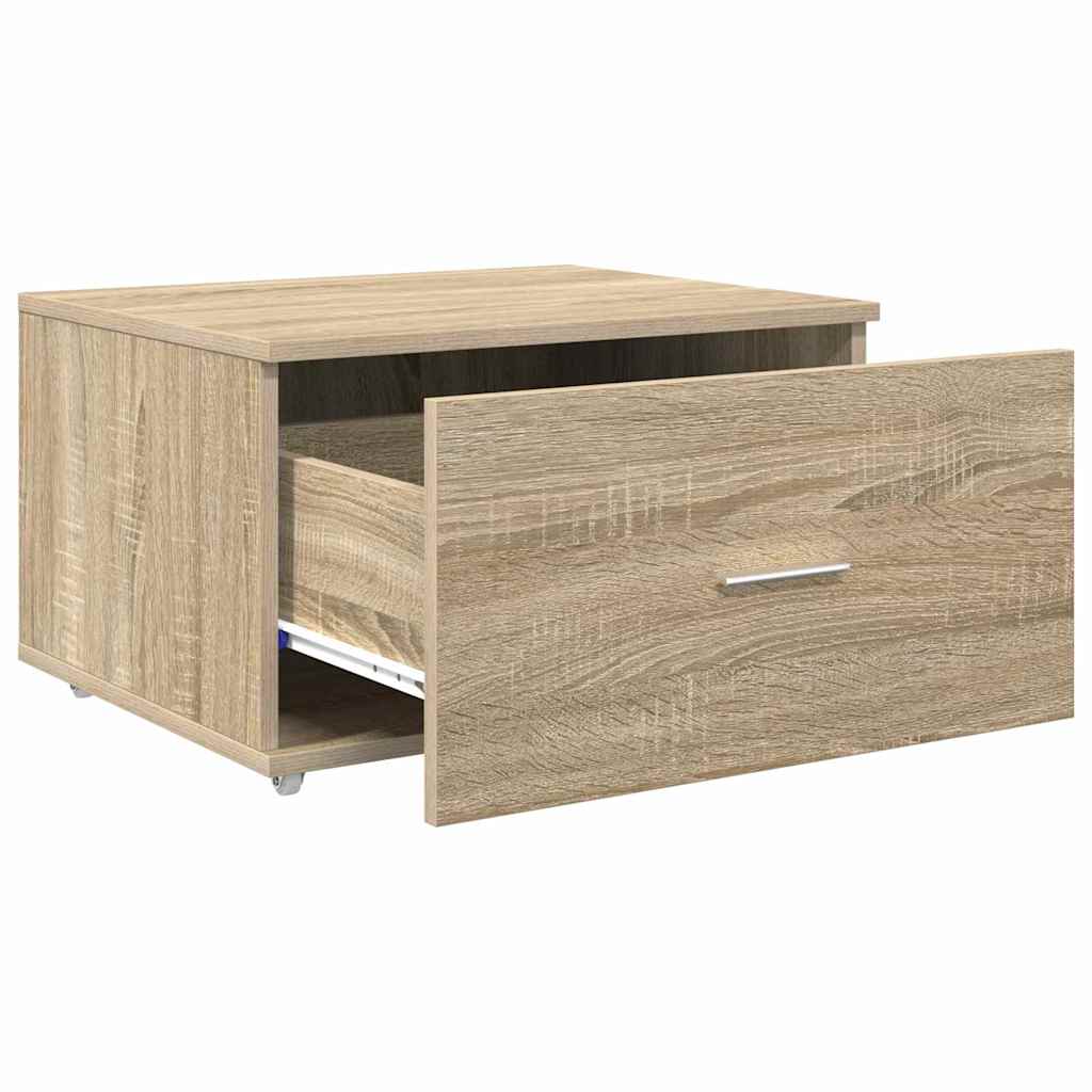 Mobile con Cassetti con ruota Rovere Sonoma 55 x 45 x 31 cm