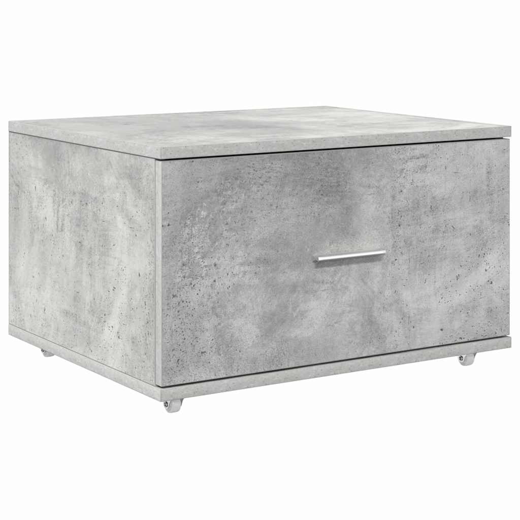 Mobile con Cassetti con ruota Grigio cemento 55 x 45 x 31 cm