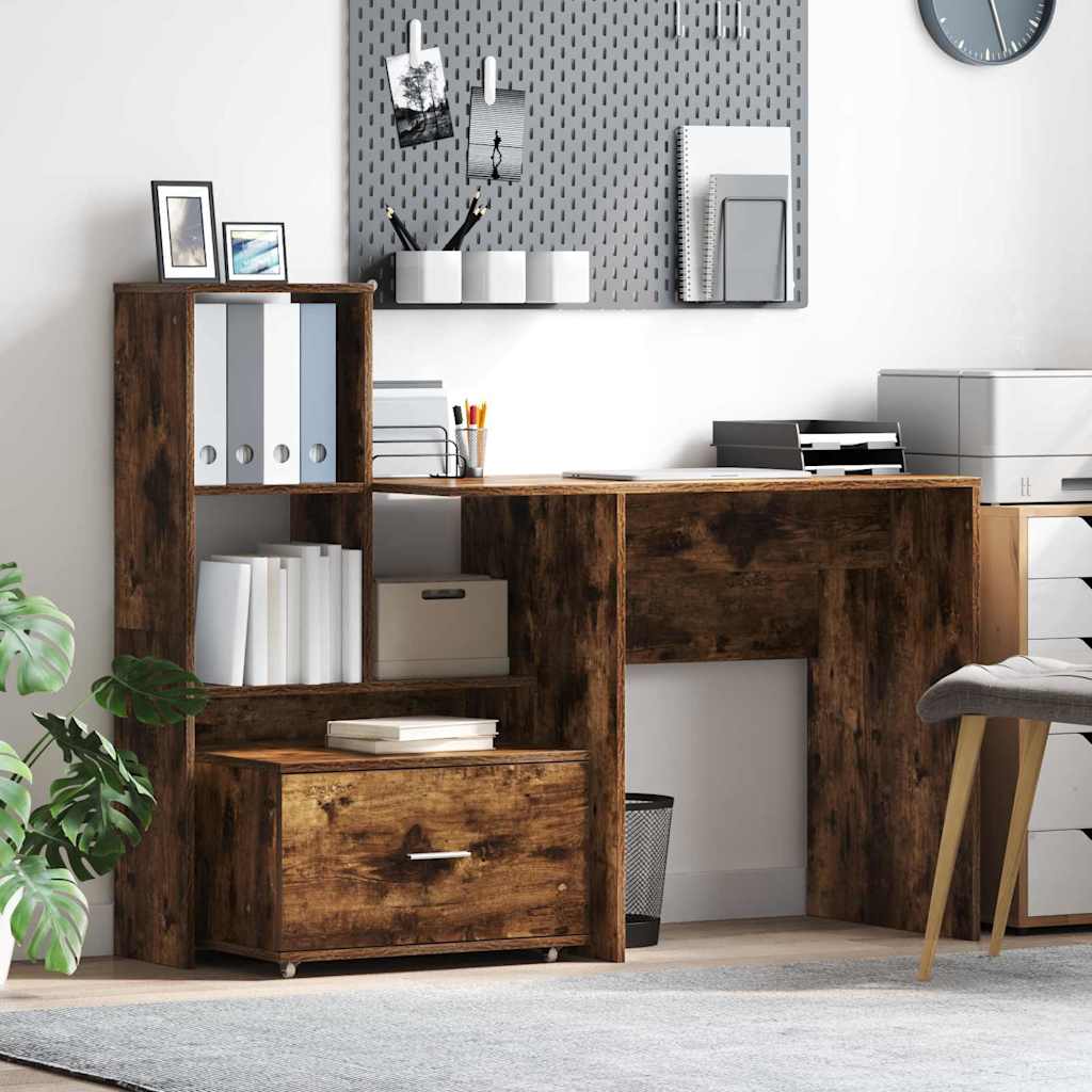 Mobile con Cassetti con ruota Rovere fumÃ© 55 x 45 x 31 cm