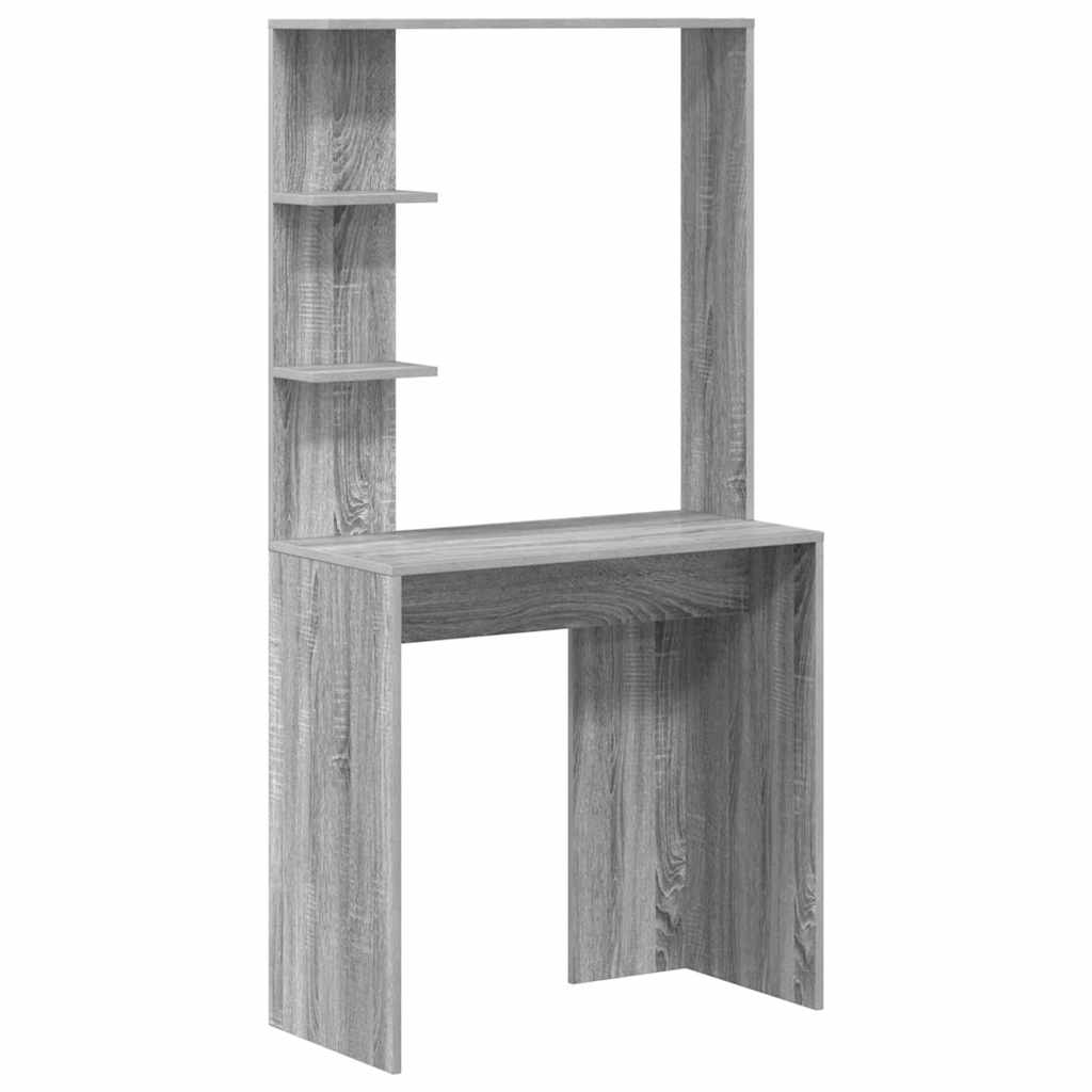 Scrivania Grigio Sonoma 78,5 x 37 x 154,5 cm Legno multistrato