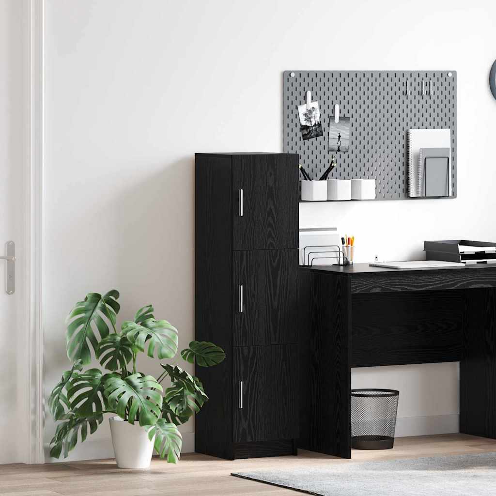 Credenza Rovere Nero 31.5 x 32 x 122.5 cm