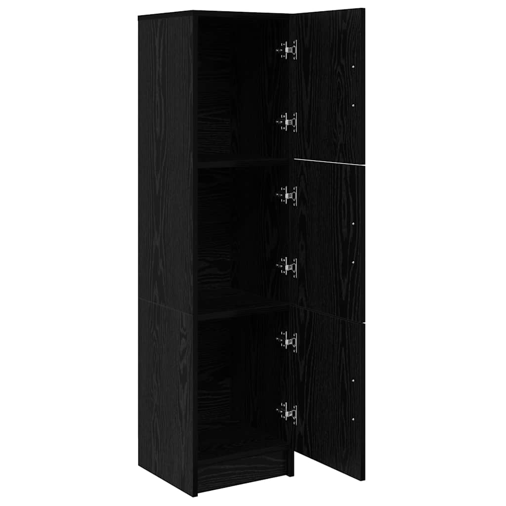 Credenza Rovere Nero 31.5 x 32 x 122.5 cm