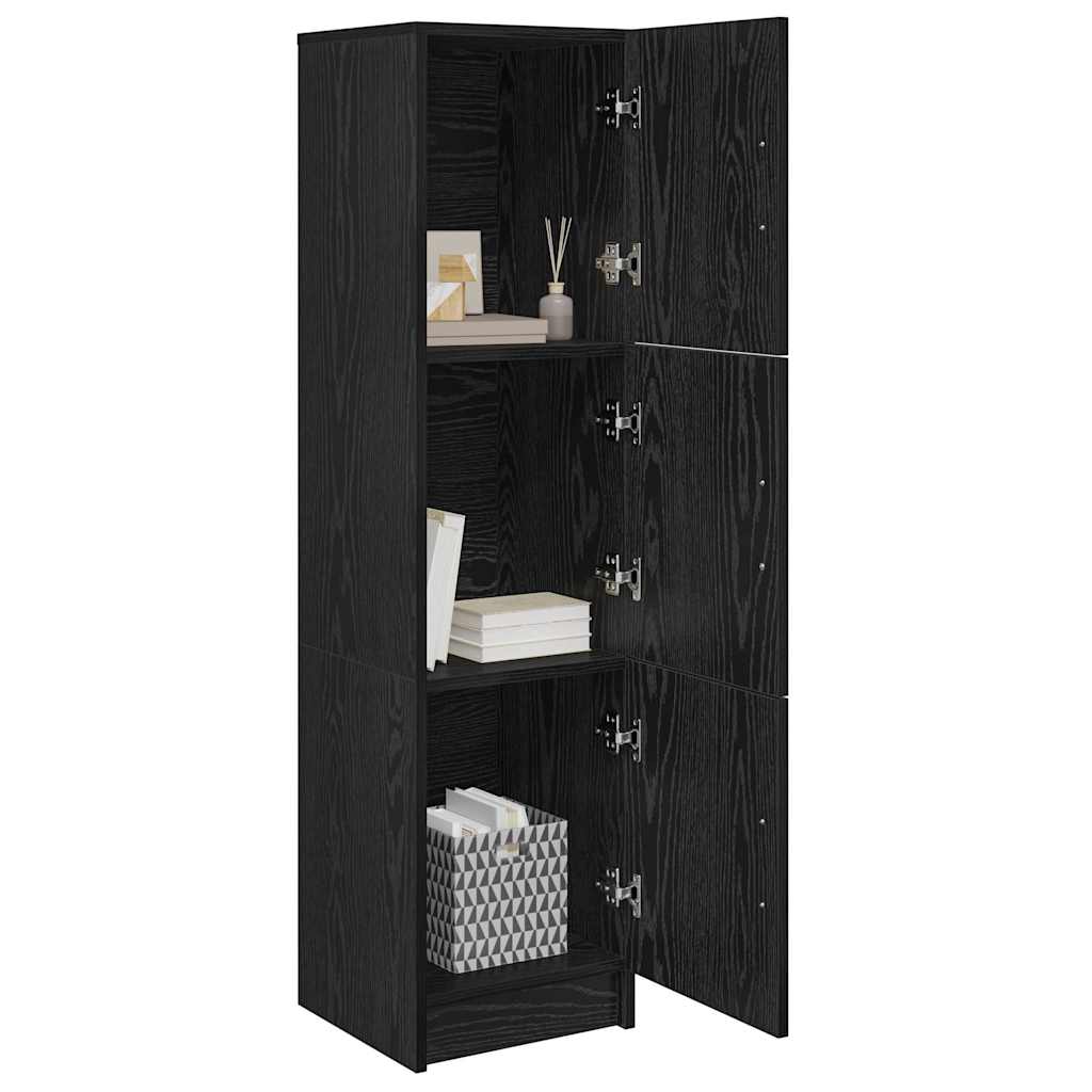 Credenza Rovere Nero 31.5 x 32 x 122.5 cm